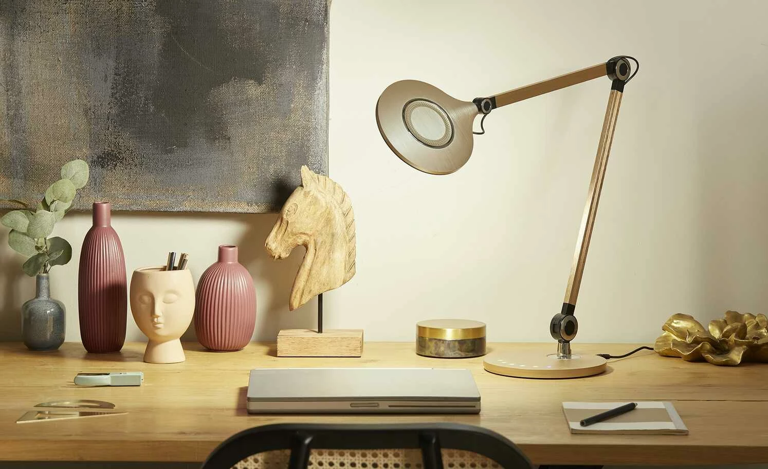 Meisterleuchten LED-Schreibtischleuchte, 1-flammig, Rosegoldfarben – Bild 3