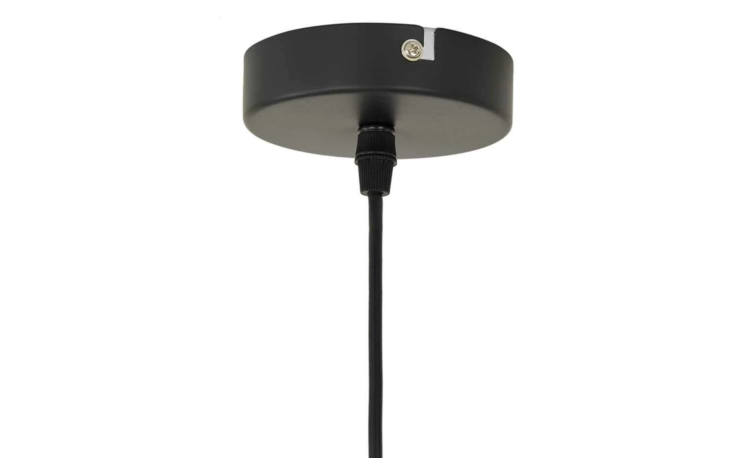 HOME STORY Pendelleuchte, 1-flammig, Rattan/ Stoff – Bild 4