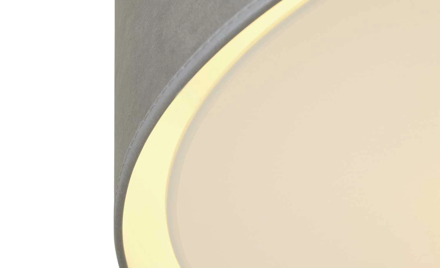 Deckenleuchte, 1-flammig, samt grau – Bild 4