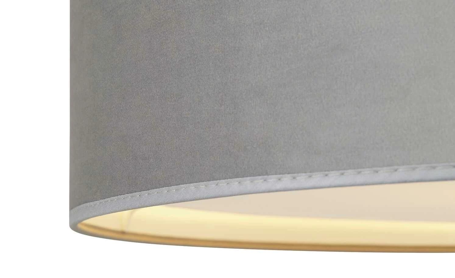 Deckenleuchte, 1-flammig, samt grau – Bild 5