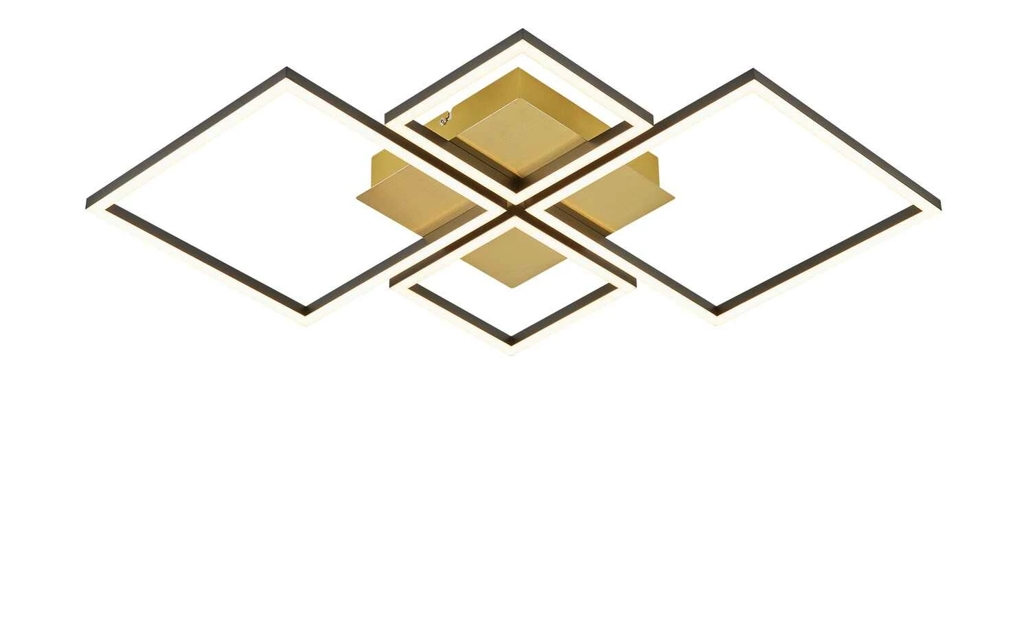 HOME STORY LED-Deckenleuchte, 4-flammig, schwarz/goldfarben – Bild 3