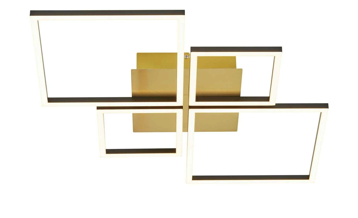 HOME STORY LED-Deckenleuchte, 4-flammig, schwarz/goldfarben – Bild 4