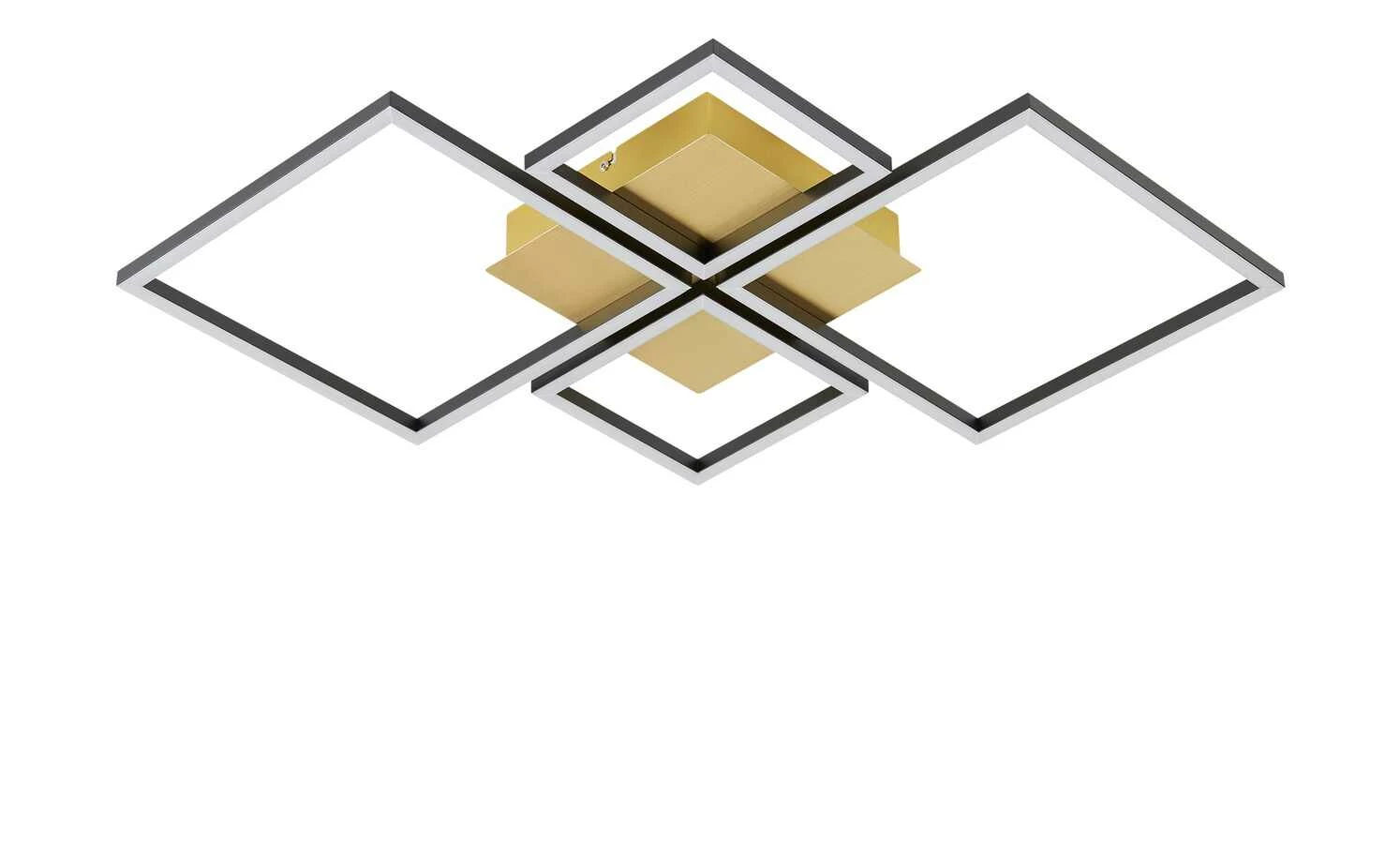 HOME STORY LED-Deckenleuchte, 4-flammig, schwarz/goldfarben – Bild 7