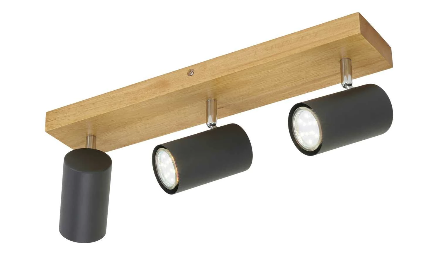 Trio Deckenspot, 3-flammig, schwarz / Eiche – Bild 6