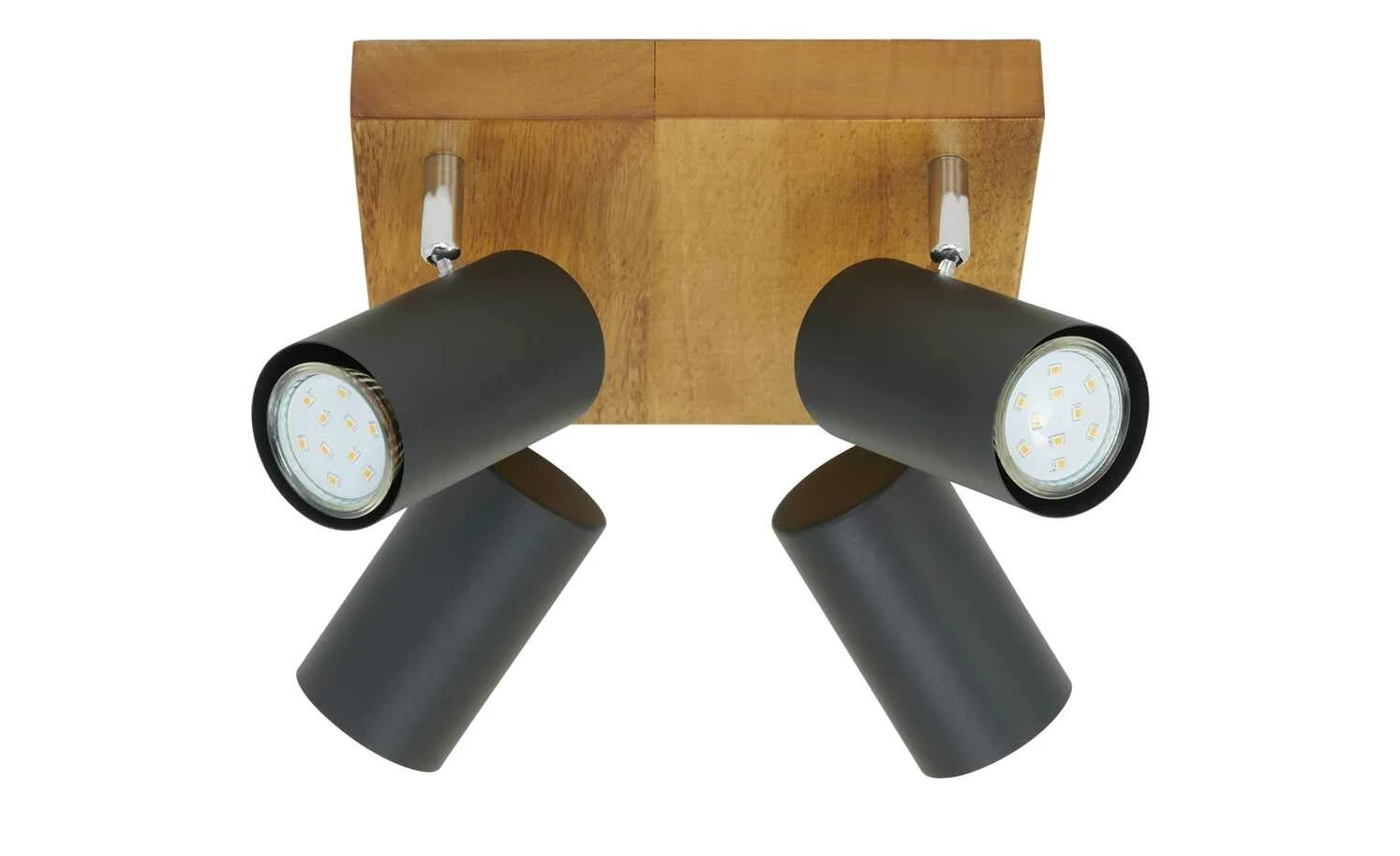 Trio Deckenspot, 4-flammig, schwarz / Eiche – Bild 4