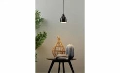 Pendelleuchte, 1-flammig, Metall schwarz