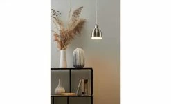 Pendelleuchte, 1-flammig, Metall eisenfarben | silberfarben