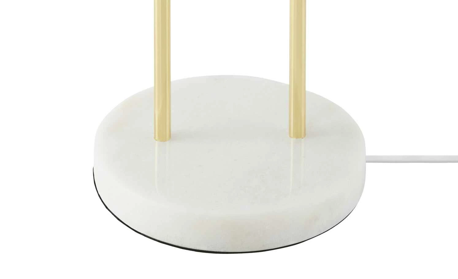 KHG Tischleuchte, 1-flammig, messing / Mamor-Fuß – Bild 5