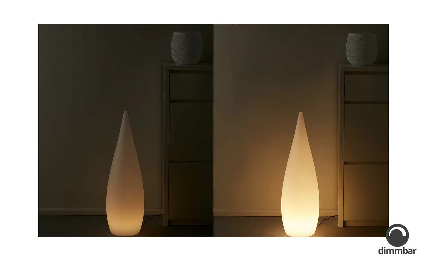 Trio Außentischleuchte weiß mit Fernbedienung – Bild 5