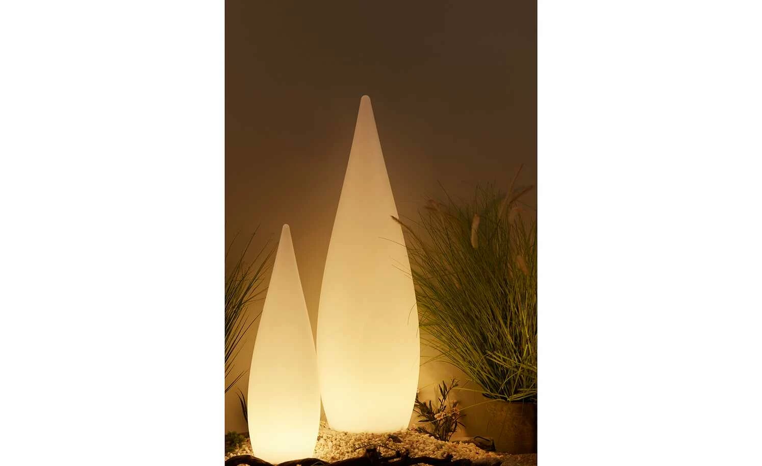 Trio Außentischleuchte weiß mit Fernbedienung – Bild 4