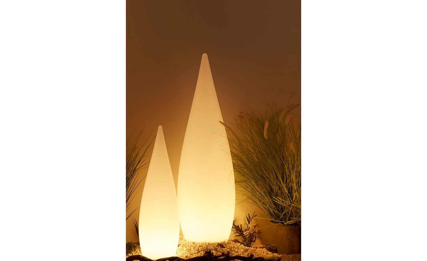 Trio Außentischleuchte weiß mit Fernbedienung `groß` – Bild 2