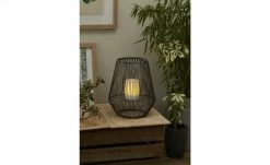 Trio Solar-Außen-Tischleuchte, grau