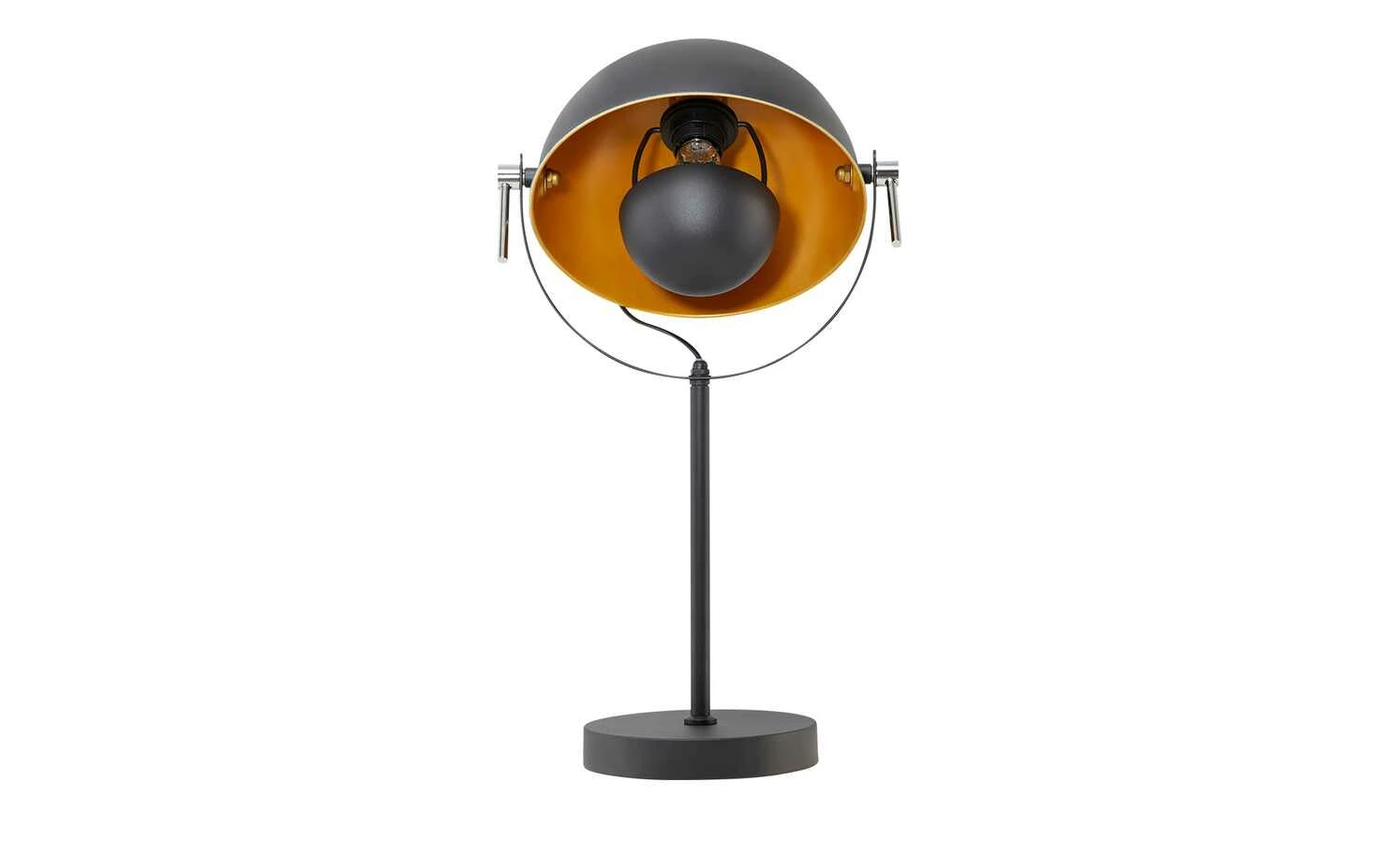 KHG Tischleuchte, 1-flammig, schwarz/goldfarben – Bild 10