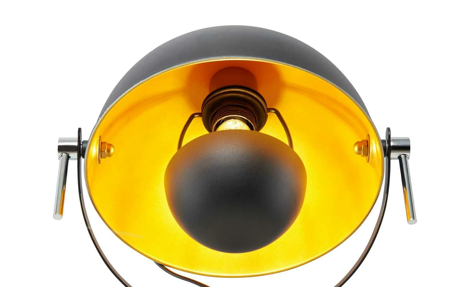 KHG Tischleuchte, 1-flammig, schwarz/goldfarben – Bild 7