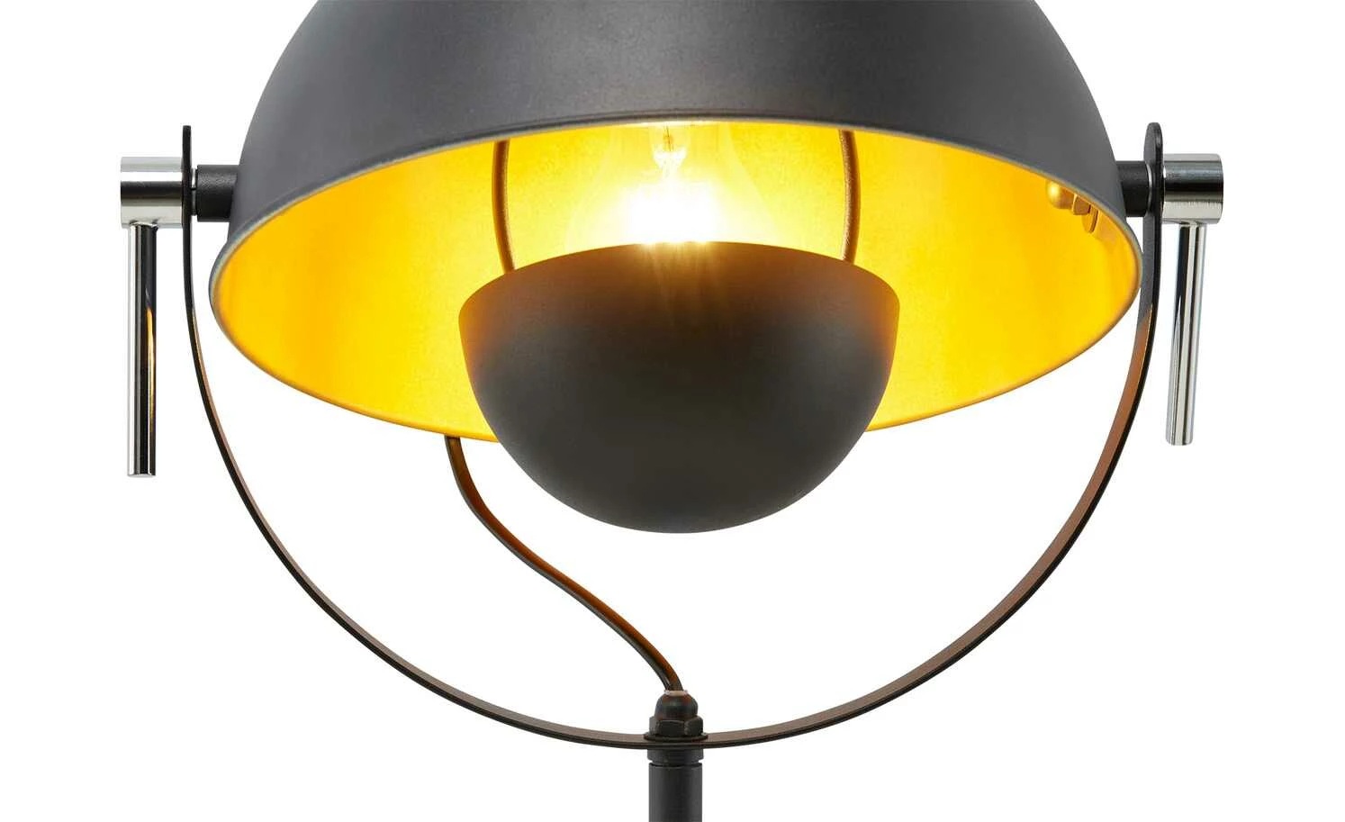 KHG Tischleuchte, 1-flammig, schwarz/goldfarben – Bild 8