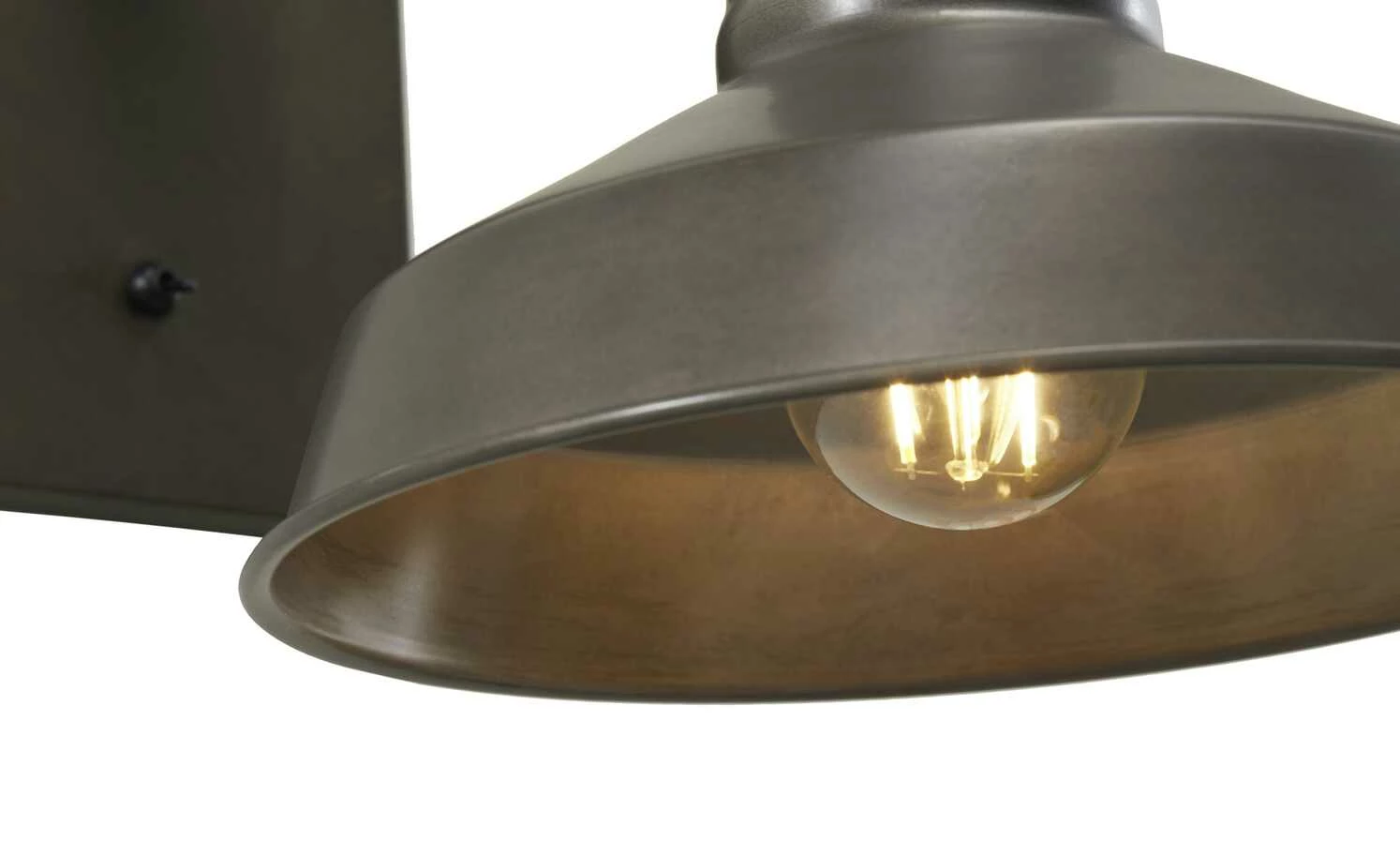 Wandleuchte, 1-flammig, schwarz/holz – Bild 4