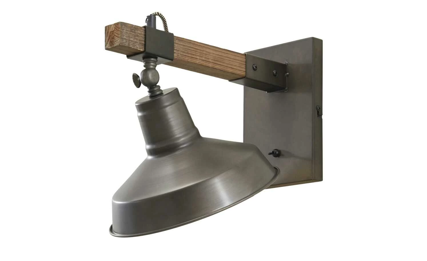 Wandleuchte, 1-flammig, schwarz/holz – Bild 7