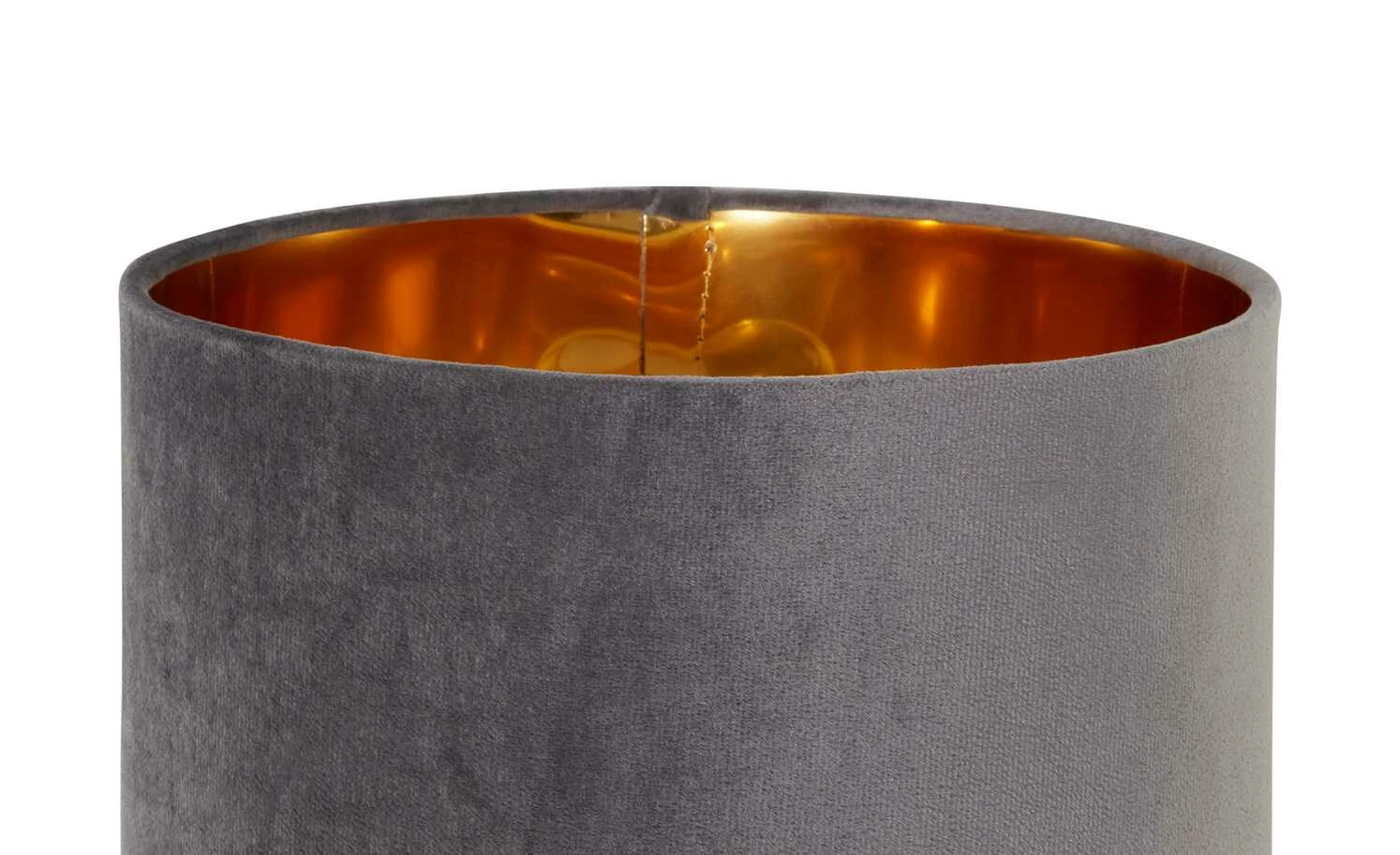 Fischer-Honsel Tischleuchte, 1-flammig, grau Samt `klein´ | 32|cm Grau – Bild 5