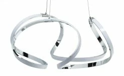 KHG LED-Pendelleuchte, chrom, geschwungen `klein`