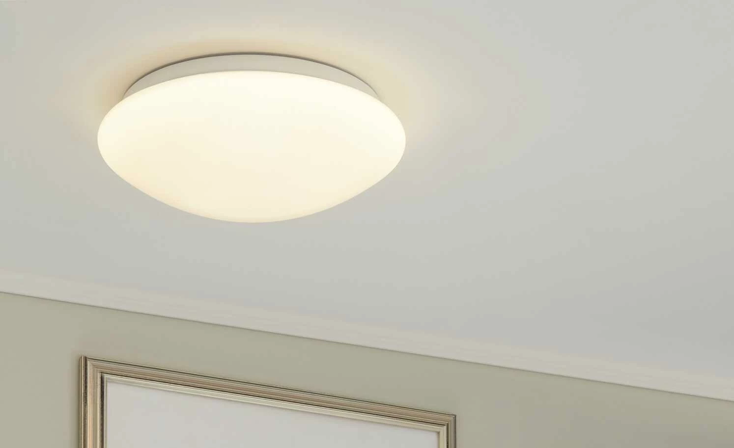 KHG LED-Deckenleuchte, Kunststoff weiß