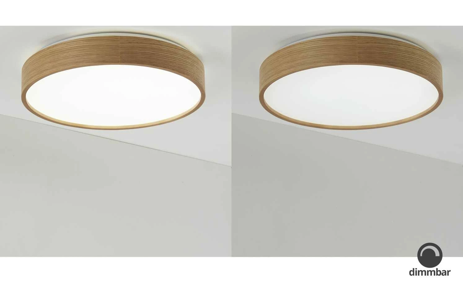 KHG LED-Deckenleuchte, 1-flammig, Eichenholz – Bild 5