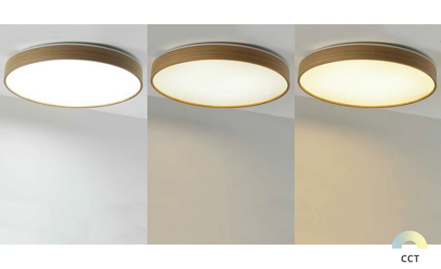 KHG LED-Deckenleuchte, 1-flammig, Eichenholz ´groß´ – Bild 4