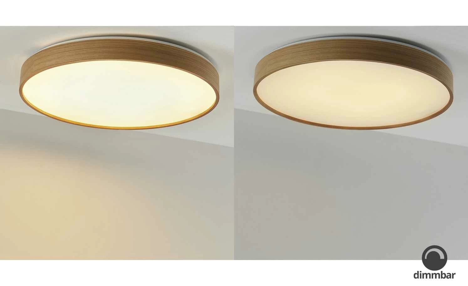 KHG LED-Deckenleuchte, 1-flammig, Eichenholz ´groß´ – Bild 5