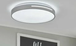 KHG LED-Deckenleuchte, 1-flammig, silberfarben