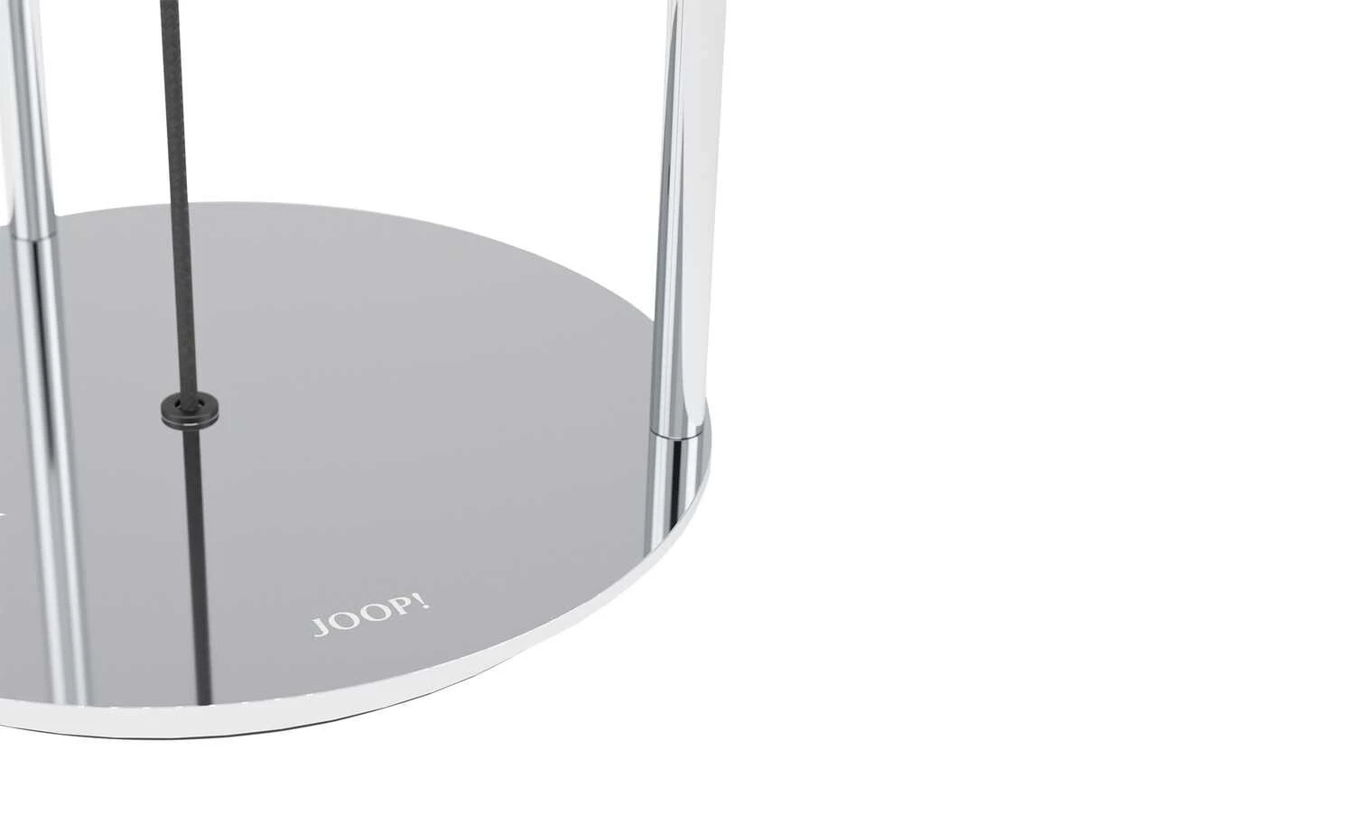 Tischleuchte 1-flammig Textil Round Lights Chrome – Bild 5