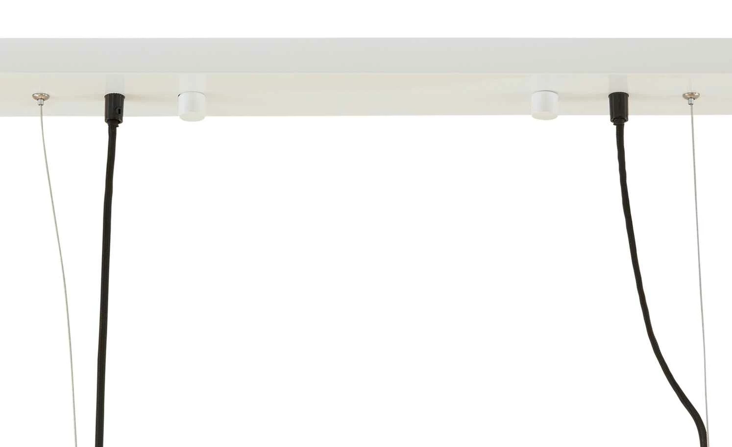 Pendelleuchte, 4-flammig, Metall weiß – Bild 5