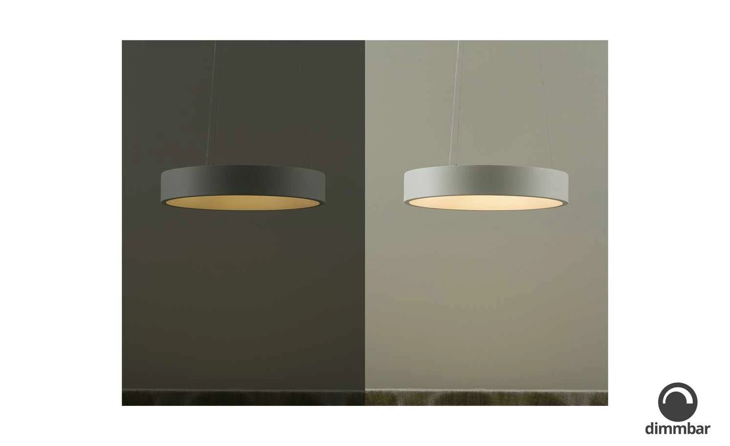 Wofi LED-Pendelleuchte, weiß mit indirekter Beleuchtung