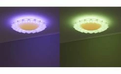 Trio LED-Deckenleuchte, weiß mit Fernbedienung `Sunflower`