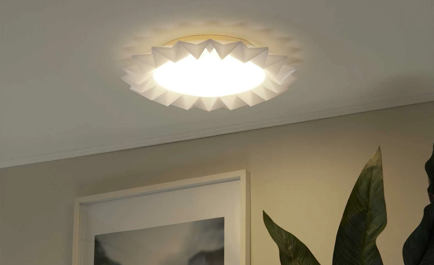 Trio LED-Deckenleuchte, weiß mit Fernbedienung `Sunflower` – Bild 5
