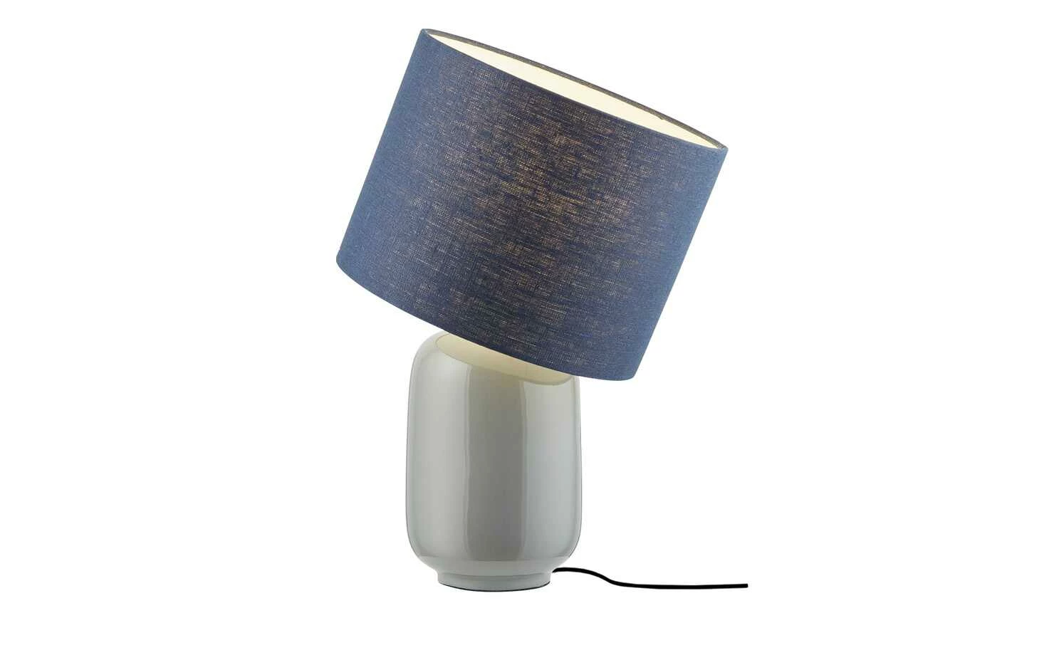 B-Leuchten Tischleuchte, 1-flammig, Keramik grau | Blau – Bild 4