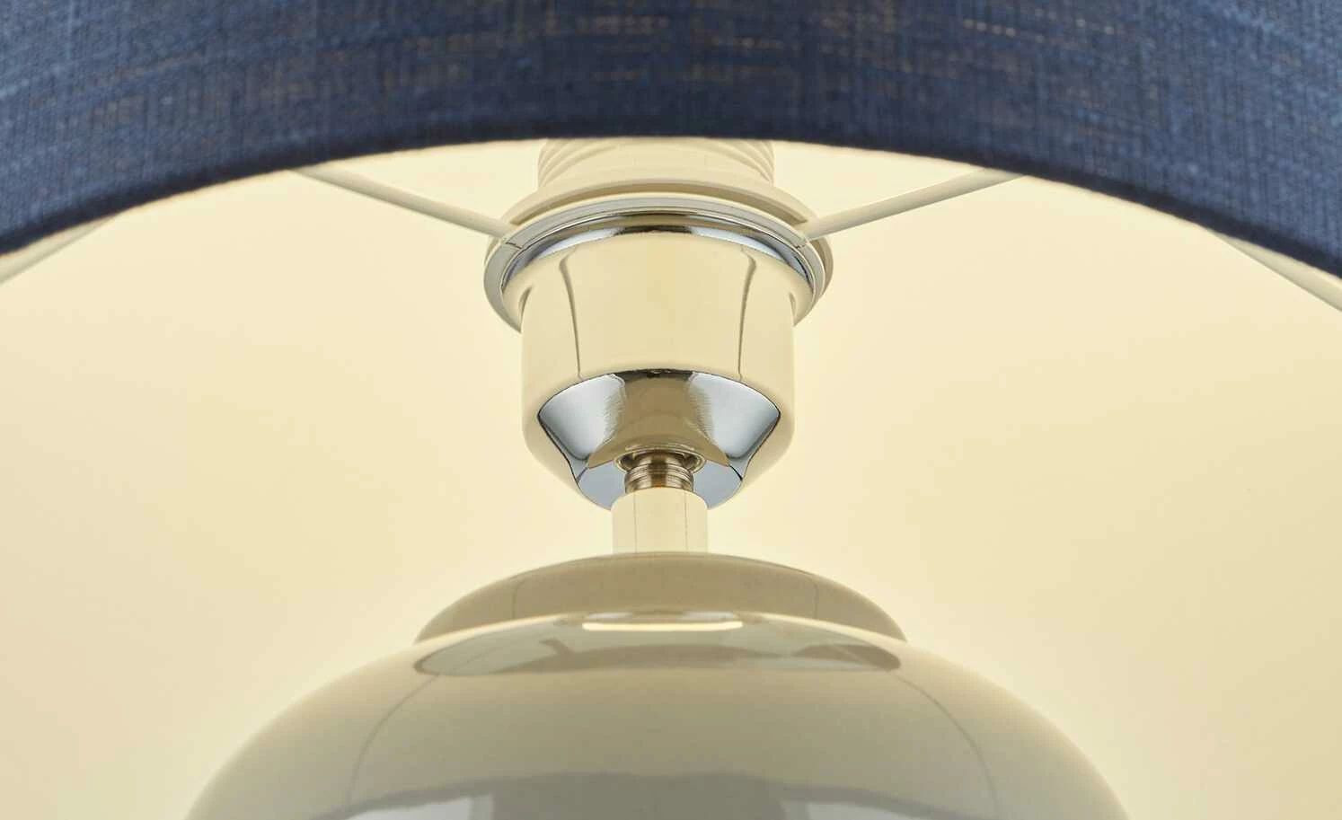 B-Leuchten Tischleuchte, 1-flammig, Keramik grau | Blau – Bild 9