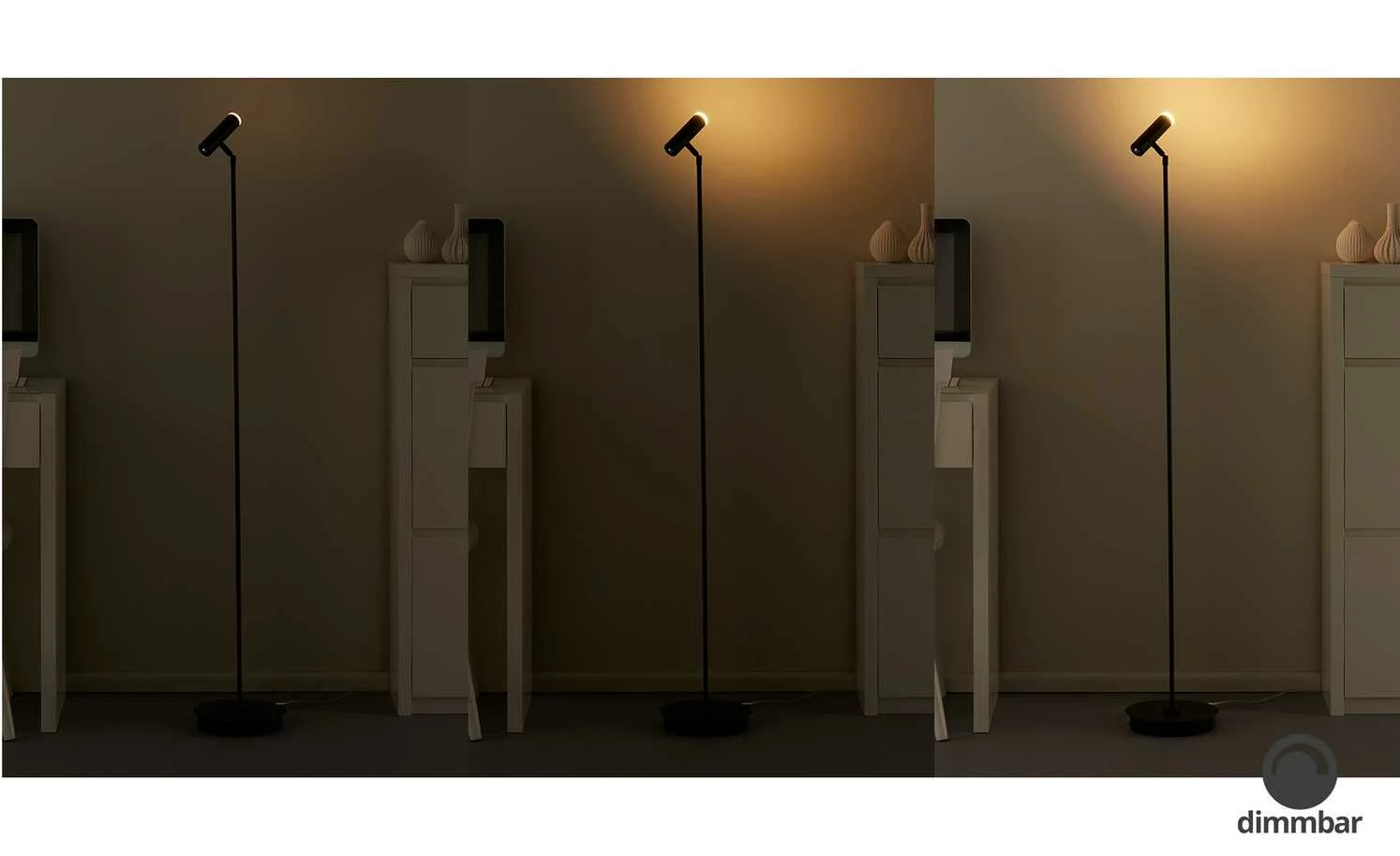 B-Leuchten LED-Stehleuchte, 1-flammig, schwarz