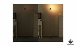 B-Leuchten LED-Stehleuchte, 1-flammig, Nickel-matt