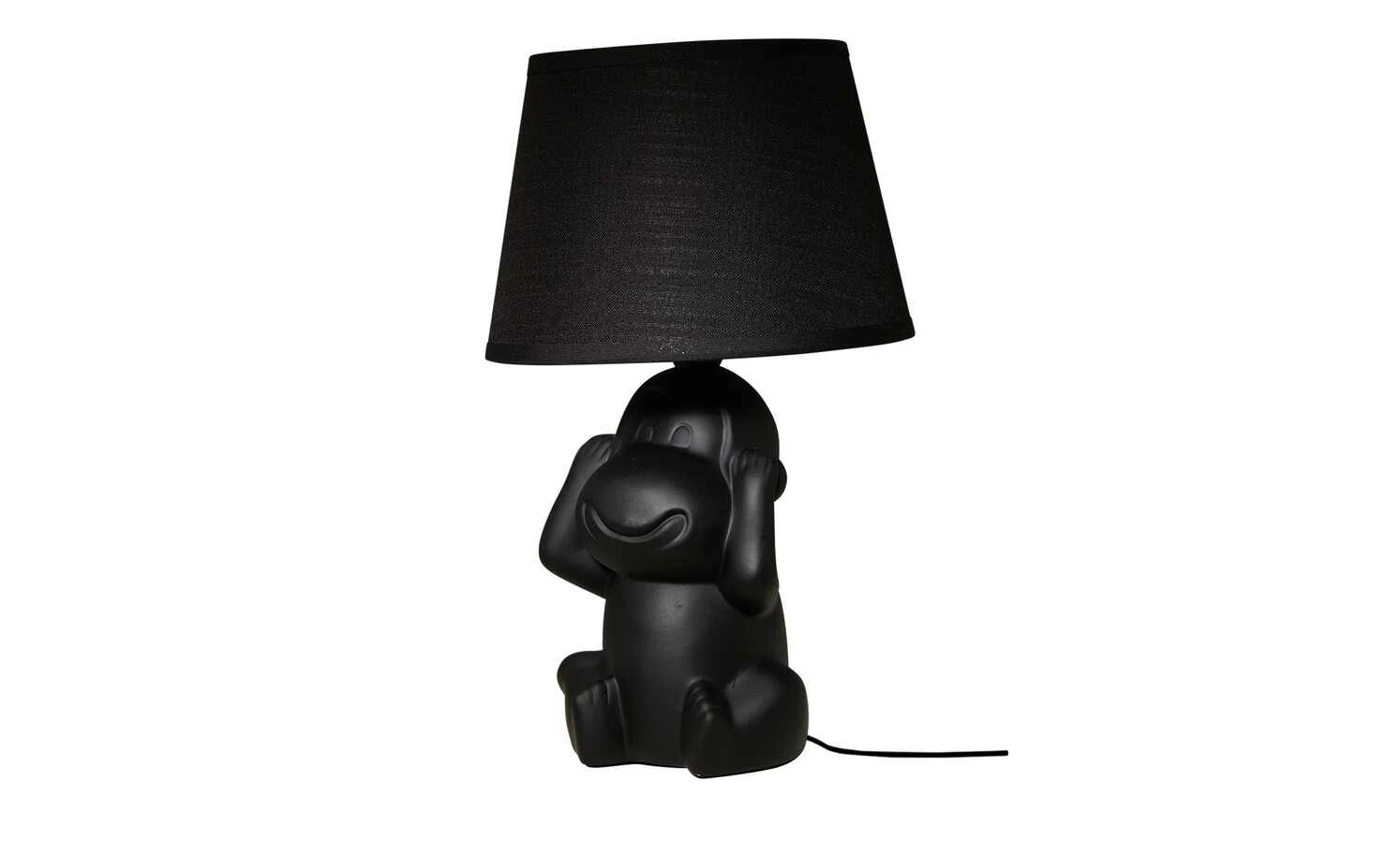 Trio Keramik-Tischleuchte, 1-flammig, schwarz – Bild 3