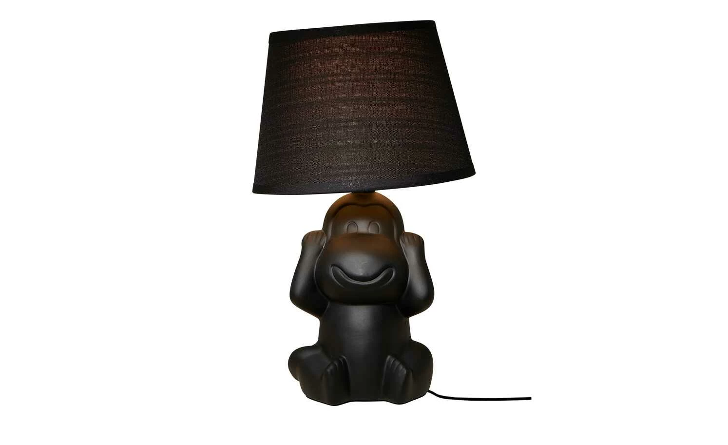 Trio Keramik-Tischleuchte, 1-flammig, schwarz – Bild 4