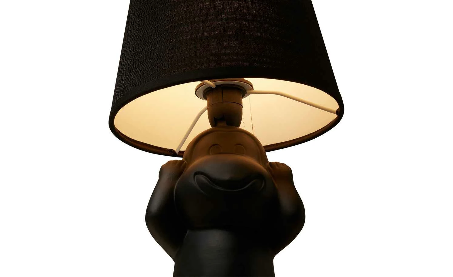 Trio Keramik-Tischleuchte, 1-flammig, schwarz – Bild 6