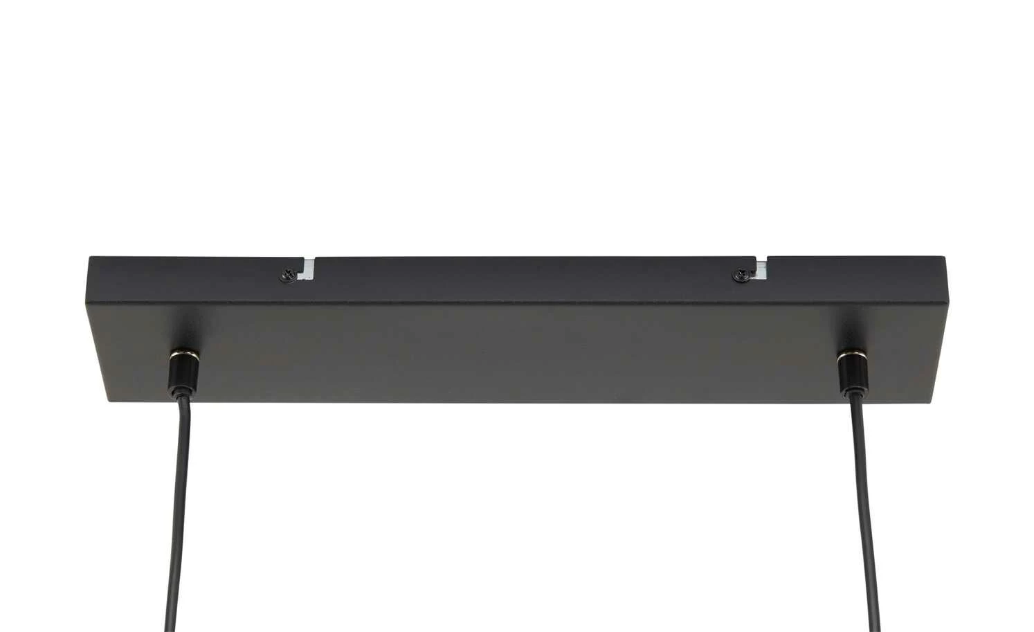 Trio Pendelleuchte, 4-flammig, Holz/ Stoffschirm schwarz/goldfarben – Bild 6