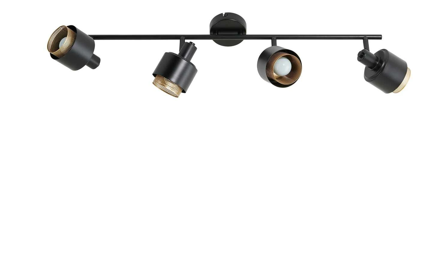 Wofi Deckenstrahler, 4-flammig, schwarz/gold – Bild 4