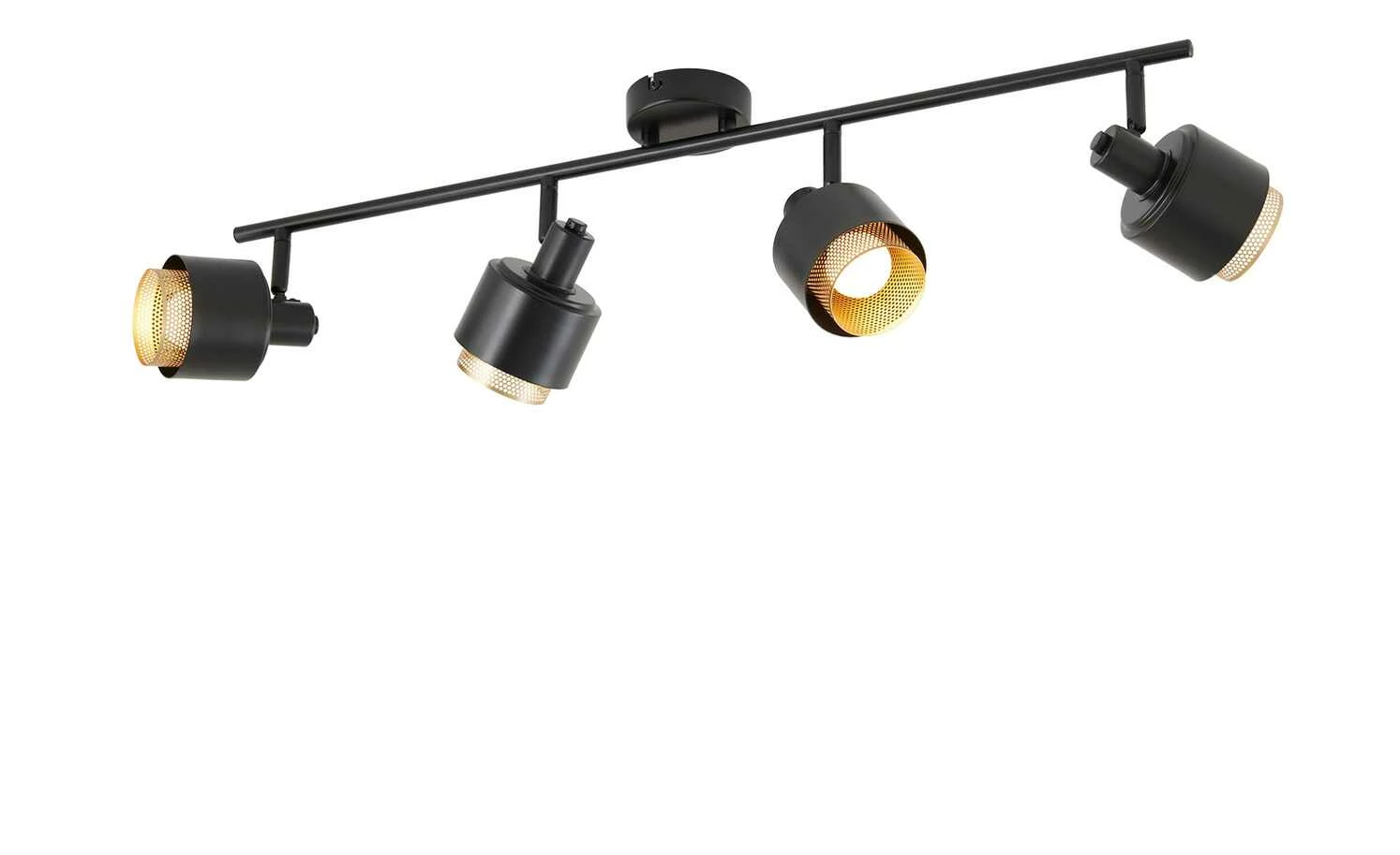 Wofi Deckenstrahler, 4-flammig, schwarz/gold – Bild 6
