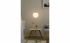 Wofi LED-Pendelleuchte, 1-flammig, Glas weiß mit Sterneneffekt