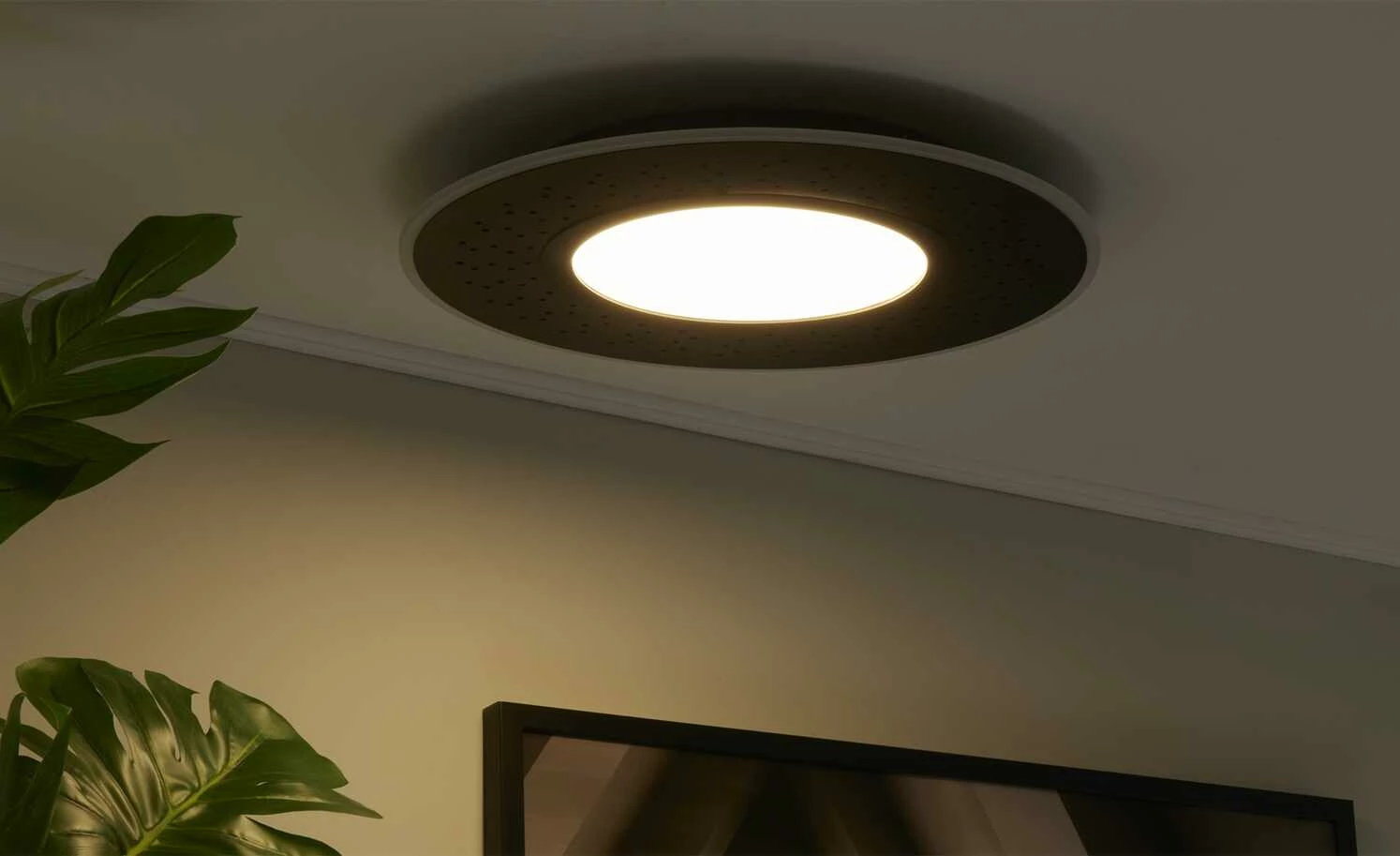 Trio LED-Deckenleuchte , schwarz mit Fernbedienung – Bild 4