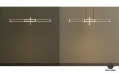 Trio LED-Pendelleuchte, schwarz, ´geometrisch`