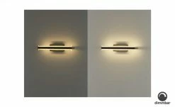 Fischer-Honsel LED-Wandleuchte, sandschwarz mit Dimmer