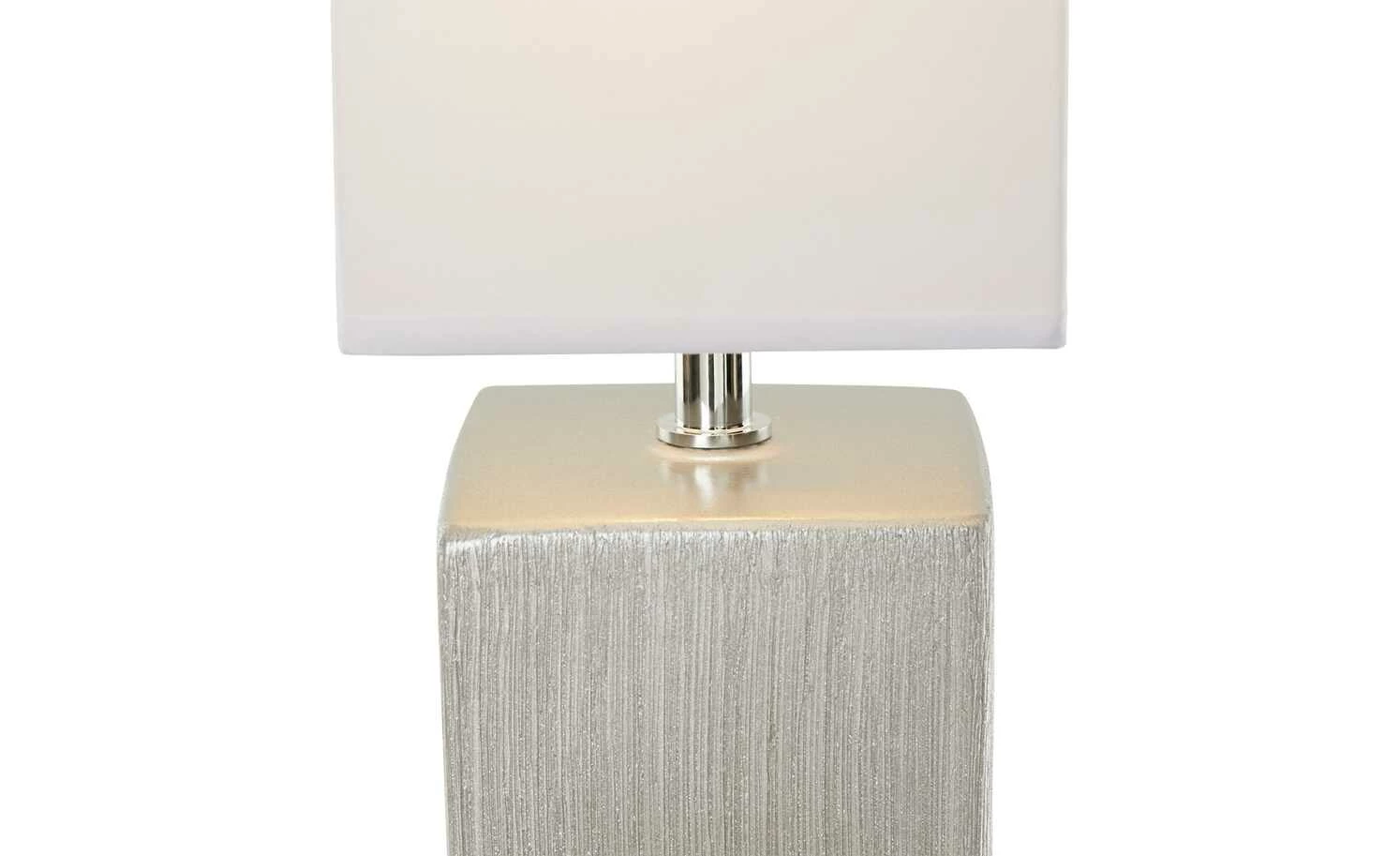 Fischer-Honsel Tischleuchte, 1-flammig, Keramik silber antik – Bild 3