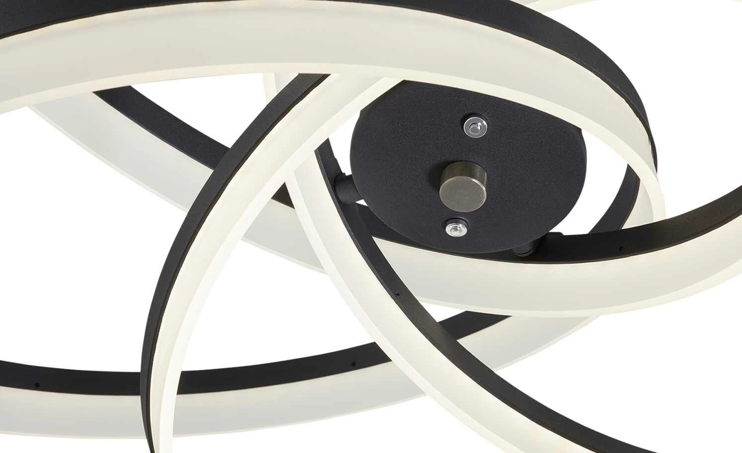 Fischer-Honsel LED-Pendelleuchte, Leuchtelemente verdreht sandschwarz – Bild 7