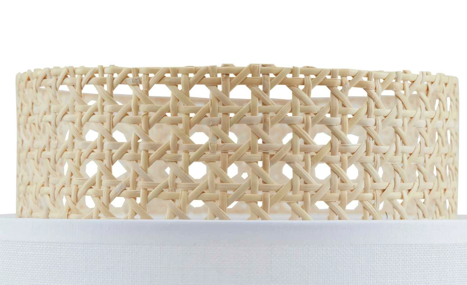 Tischleuchte, 1-flammig, Wiener Geflecht weiß – Bild 6